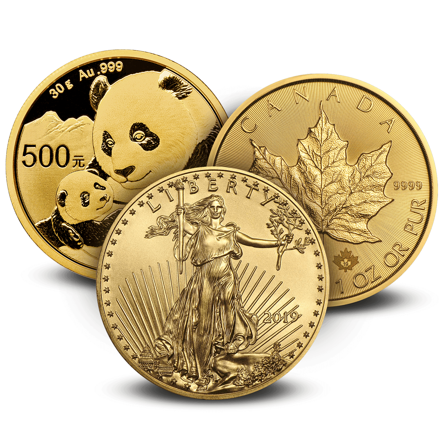 Modern US Gold Coins, Foreign Gold Coins, Gold Bullion Bars